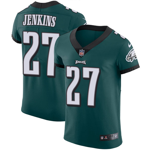 Nike Eagles #27 Malcolm Jenkins Midnight Green Team Color Men's Stitched NFL Vapor Untouchable Elite Jersey - Click Image to Close